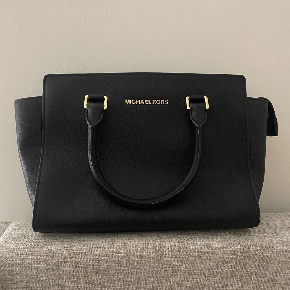 Michael Kors Black Satchel Bag